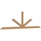 Ekena Millwork Saratoga Timber Gable Bracket, Western Red Cedar, 108"W x 31 1/2"H x 1 1/2"D x 3 1/2"F, 7/12 Pitch GBW108X31X0204SAR00SWR - alternate 2